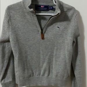 Zip up cotton sweater